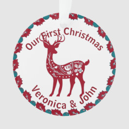 Erste Weihnachts-Custom-Nordic Rentier Skandinavie Ornament