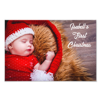Erste Weihnachts-Foto-Erweiterung mit Overlay Fotodruck