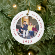 Erste Weihnachts Neue Zuhause Weihnachts-Foto