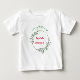 Erste Weihnachtsbaby Top. Anpassbarer Text. Baby T-shirt