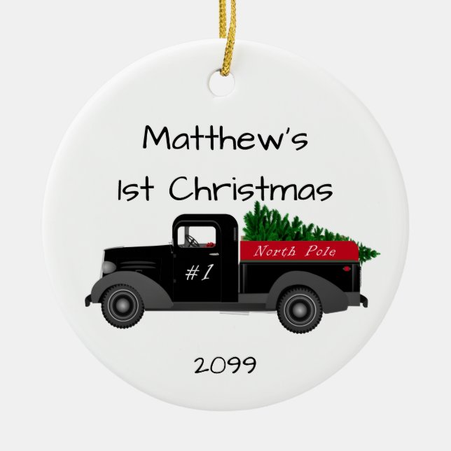 Erste Weihnachtsfahrt Nordpol Ornament (Vorne)