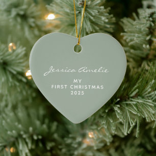 Erste Weihnachtsfeier 2022 Personalisiert Keramik Ornament