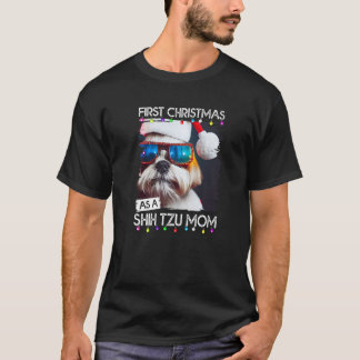 Erste Weihnachtsfeier als Shih Tzu Mom 1 T-Shirt