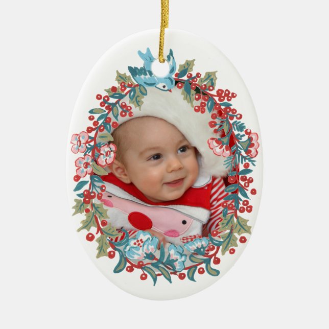 Erste Weihnachtsfeier des Babys 1. Niedliche Paste Keramik Ornament (Vorne)