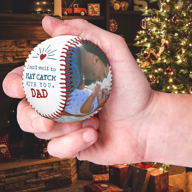 Erste Weihnachtsfeier für Vater vom Baby Foto Baseball (Von Creator hochgeladen)