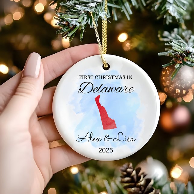 Erste Weihnachtsfeier in Delaware Staat Ornament (Von Creator hochgeladen)