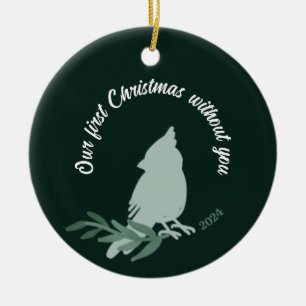 Erste Weihnachtsfeier ohne Kardinal Keramik Ornament