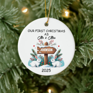 Erste Weihnachtsfeier Verheiratete Ornament 2025, 