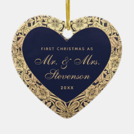Erste Weihnachtsfeiertage als Rose von Herrn und F Keramik Ornament