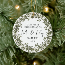 Erste Weihnachtsfeiertage Keramik Ornament
