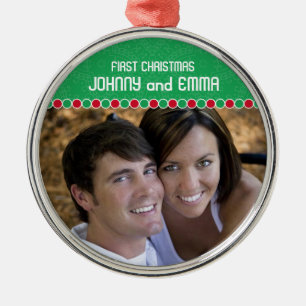 Erste WeihnachtsFoto-Verzierung Ornament Aus Metall