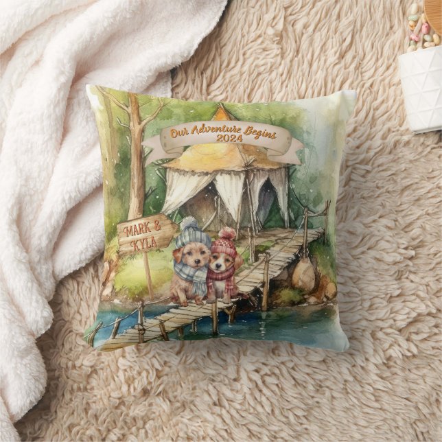 Erste Weihnachtskuchen Weihnachten Neuvermähltes O Kissen (Decke)