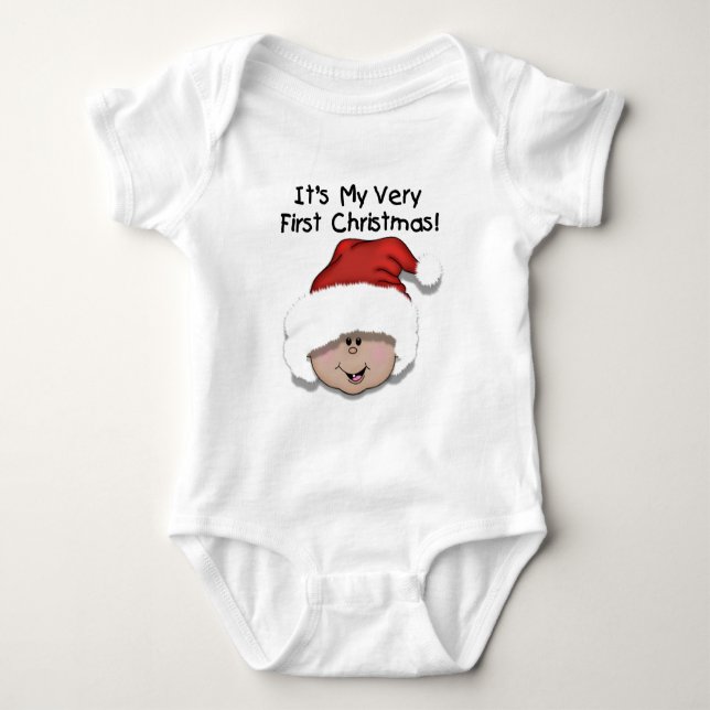 Erste Weihnachtslatino Baby Strampler (Vorderseite)