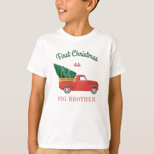 Erste Weihnachtsmatte Familienurlaub Bruder T-Shirt