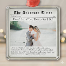 Erste WeihnachtsVerheiratet | Hochzeitsankündigung