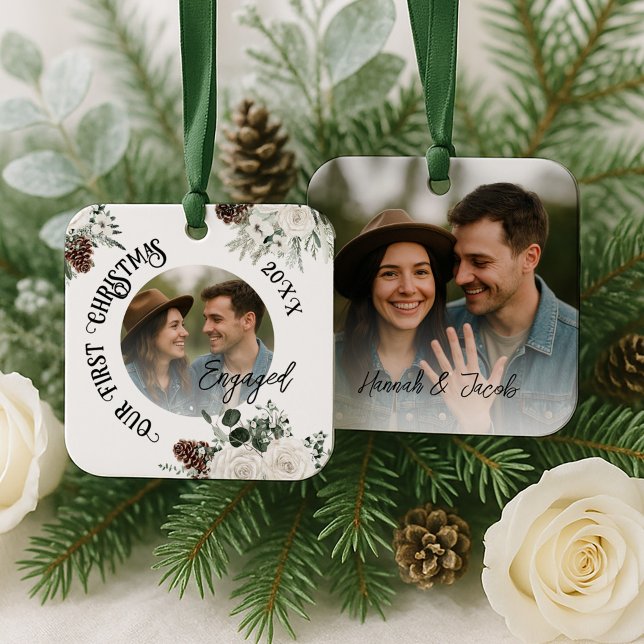 Erste WeihnachtsVerlobt Ornament Aus Metall (Von Creator hochgeladen)