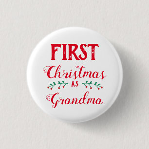 Erste Weihnachtszeit für Großmutter Button