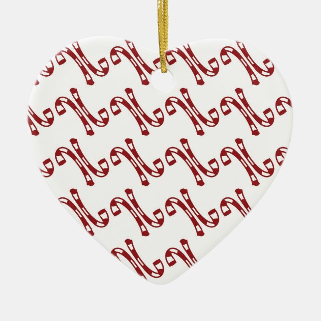 Erste Weihnachtszeit Keramik Ornament (Vorne)