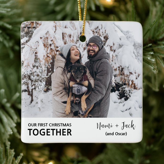 Erste Weihnachtszeit Minimalistisch Neues Verheira Keramikornament (Von Creator hochgeladen)