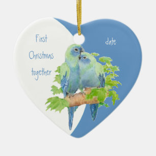 Erste Weihnachtszeit zusammen mit Dating Cuddling Keramik Ornament