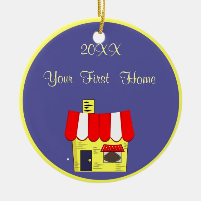 Erste Zuhause Ornament (Vorne)