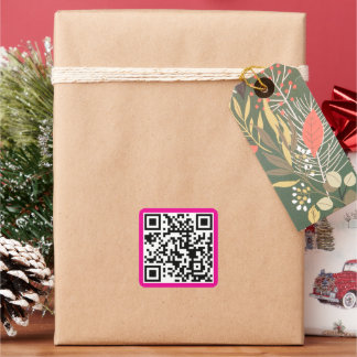Erstelle benutzerdefinierte Kupfer-Rost-QR-Code-We Quadratischer Aufkleber