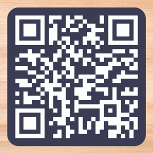 Erstelle benutzerdefinierten QR-Code für die Websi Quadratischer Aufkleber