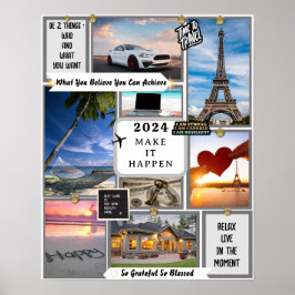 Erstelle Dein Eigene Visionboard-Ziel-Manifestatio Poster