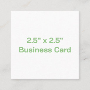 Erstelle Dein eigenes 2,5" x 2,5" Quadratische Visitenkarte