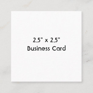 Erstelle Dein eigenes 2,5" x 2,5" Quadratische Visitenkarte