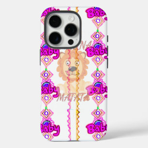 Erstelle Dein eigenes Baby-Spaß-Löwenbaby-Textdesi iPhone 16 Pro Hülle