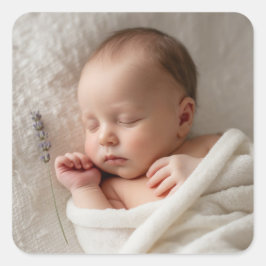 Erstelle dein eigenes Babygeschenk Quadratischer Aufkleber
