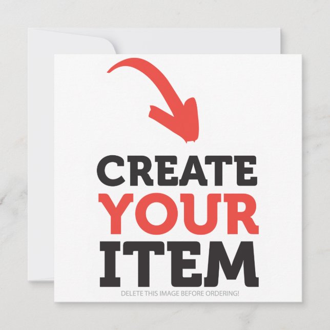 ERSTELLE-DEIN-EIGENES Benutzerdefiniertes Hochlade Karte (Vorderseite)