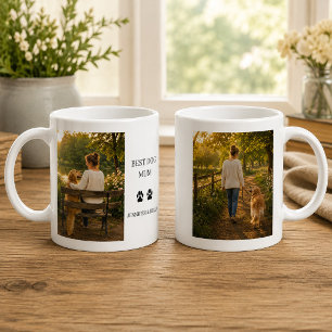 Erstelle dein eigenes Bestes Hundemama monogrammie Kaffeetasse