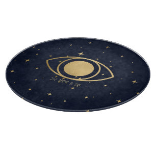 Erstelle Dein eigenes blau-goldenes himmlisches ma Schneidebrett