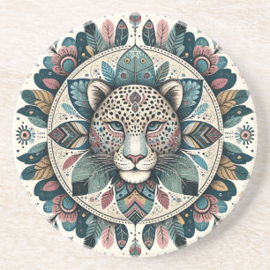 Erstelle Dein eigenes boho-totemisches Cheetah-Man Getränkeuntersetzer