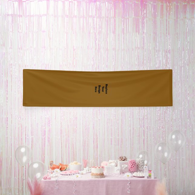 Erstelle dein eigenes Braun Banner (Party)
