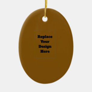 Erstelle Dein eigenes Braun Keramik Ornament