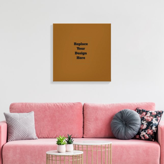 Erstelle Dein eigenes Braun Leinwanddruck (Insitu (Wohnzimmer))