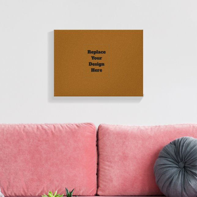 Erstelle dein eigenes Braun Leinwanddruck (Insitu (Wohnzimmer))