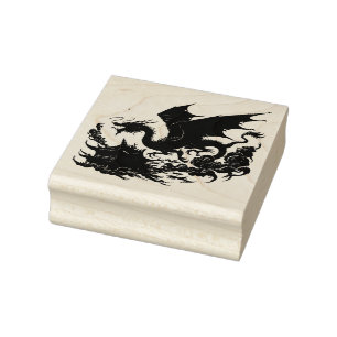 Erstelle Dein eigenes chinesisches Dojo-Burg-Drach Gummistempel