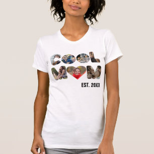 Erstelle dein eigenes Cool mom 7 Buchstaben Foto f T-Shirt