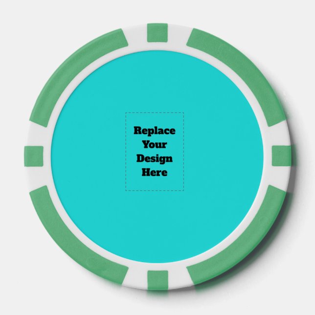 Erstelle dein eigenes Cyan Pokerchips (Vorderseite)