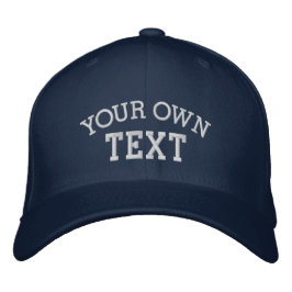 ERSTELLE-DEIN-EIGENES DIY Benutzerdefinierter Text Bestickte Baseballkappe