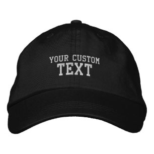 ERSTELLE-DEIN-EIGENES DIY Benutzerdefinierter Text Bestickte Baseballkappe