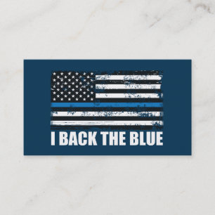 ERSTELLE-DEIN-EIGENES DIY dünne blaue Linie US-FLA Visitenkarte