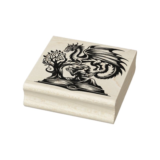Erstelle dein eigenes Drachenhexen-Grimorium Gummistempel (Stempel)