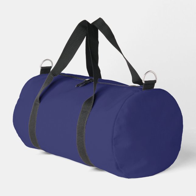 Erstelle Dein eigenes dunkelblaues Design Duffle Bag (Linke Seite)