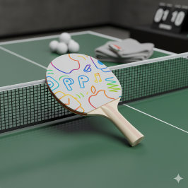 Erstelle Dein eigenes einfaches personalisiertes T Tischtennis Schläger