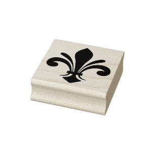 Erstelle Dein eigenes elegantes Fleur de Lis Gummistempel